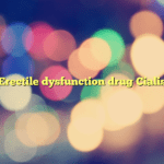 Erectile dysfunction drug Cialis