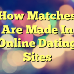 How Matches Are Made In Online Dating Sites