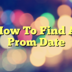 How To Find A Prom Date