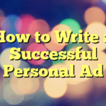 How to Write a Successful Personal Ad