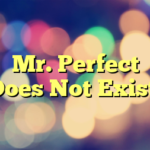 Mr. Perfect Does Not Exist!