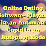 Online Dating Software– Playing like an Automated Cupid in an Autopilot Mode