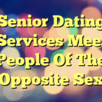 Senior Dating Services Meet People Of The Opposite Sex