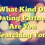 What Kind Of Dating Partner Are You Searching For?