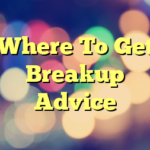 Where To Get Breakup Advice