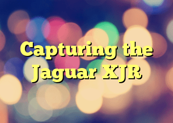 Capturing the Jaguar XJR