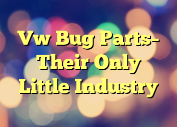 Vw Bug Parts– Their Only Little Industry