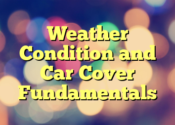 Weather Condition and Car Cover Fundamentals